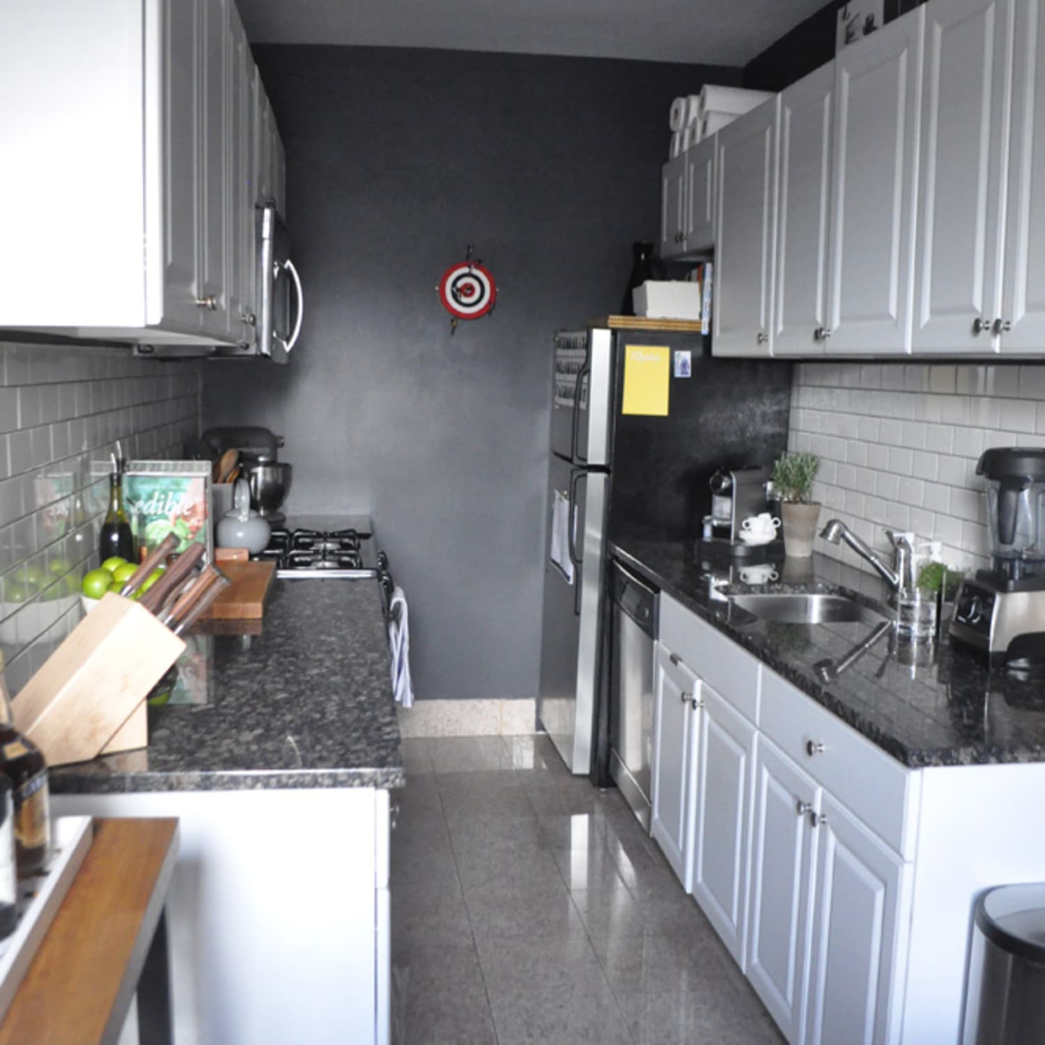 Black and white galley kitchen new arrivals